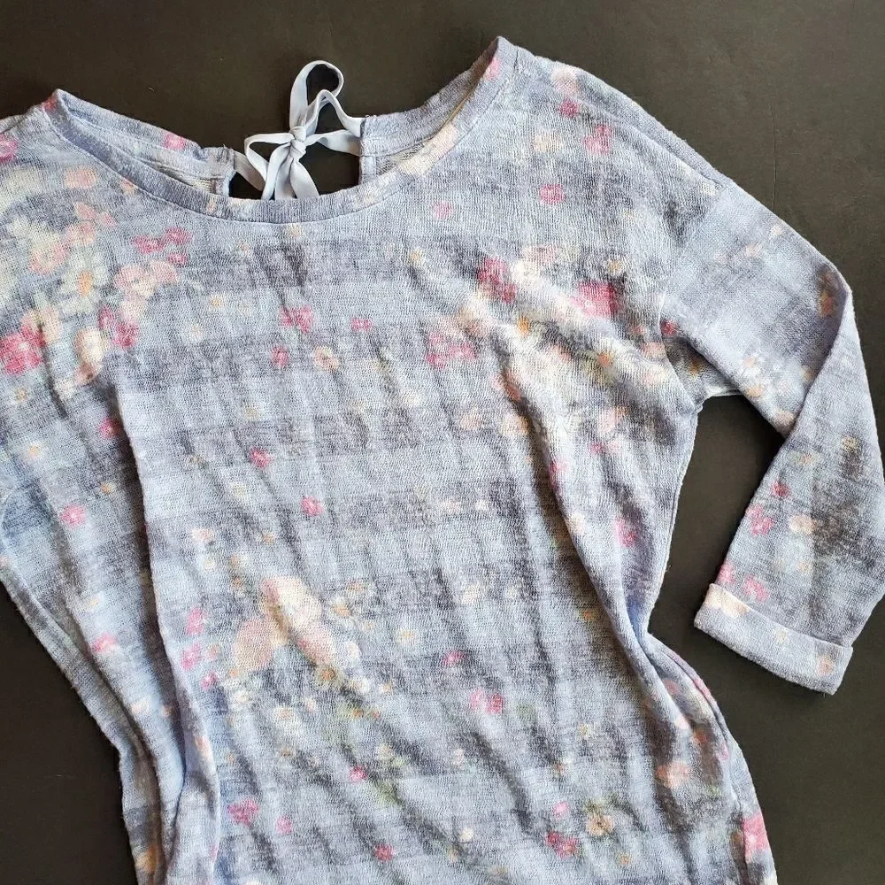 Lauren Conrad Lightweight Floral Sweater